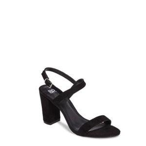 Women's Black Lula Block Heel Slingback Sandal